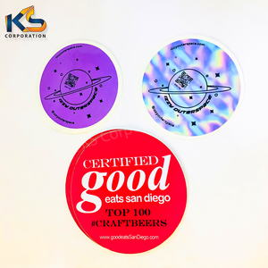 Logotipo de marca, pegatina de forma redonda, pegatinas impermeables, acabado brillante y Mate, logotipo de vinilo, pegatinas impresas, diseño personalizado - Product Image 4