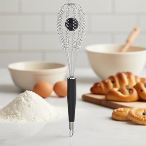 Batidor de Acero Inoxidable con Bola INGIO MASSRI 3512 para Ghidini Cipriano, Herramienta de Precisión para Repostería y Pastelería - Product Image 3