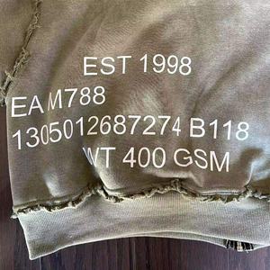 Compre Sudaderas con Lavado Ácido OEM ODM para Hombre, Sudadera Personalizada de Estilo Vintage, Sudadera con Técnicas de Lavado Directo de Fábrica - Product Image 4