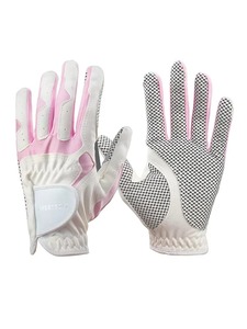 Guantes de golf antideslizantes para mujer, guantes de piel de oveja pura transpirables suaves para mano izquierda y derecha para mujer, piel de oveja de golf para mujer, MOQ bajo - Product Image 2