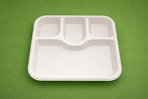 Bandeja Desechable Cuadrada de Bagazo de Caña de Azúcar Biodegradable y Compostable Ecológica para Comida de 4 Compartimentos para Cenas, Fiestas y Restaurantes, 500 Unidades - Product Image 6