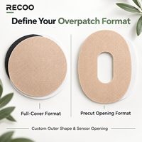 RECOO CGM Overpatch, bande de protection imperméable et respirante pour capteur de surveillance continue du glucose, emballage personnalisé, marque privée, OEM