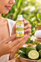 Huile Essentielle de Combava 100% Pure Distillée à la Vapeur, Huile d'Aromathérapie à Base de Plantes pour Tous Types de Peau