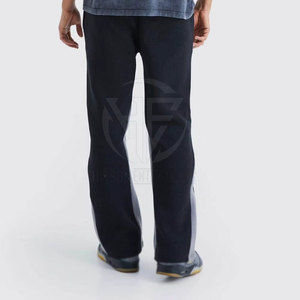 Custom Color Trousers Soft Fabric Flexible Waistband Wide Leg Fit Style Smooth Finish Daily Casual <b>Men</b> <b>Flared</b> Sweat Pant - Product Image 4