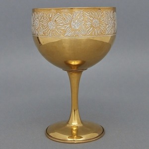 PaxChalice, copa de vino de comunión de latón antiguo, Copa Vintage hecha a mano para iglesia, ceremonias espirituales, decoraciones navideñas - Product Image 6