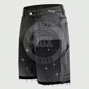 Shorts Bling pour hommes de haute qualité en taille adulte Shorts Bling personnalisés pour hommes hommes Design strass scintillant - Product Image 1