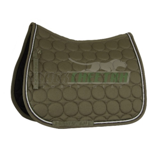 Tapis de selle de dressage en tissu satiné de style occidental personnalisé Polycoton rempli de polyester Matériel d'équitation de couleur unie Service OEM - Product Image 1