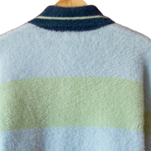 Suéter de Punto Grueso de Nylon/Acrílico con Manga Larga, Tejido Afelpado, Cálido para Invierno, con Parche Bordado Estilo Universitario, Premium - Product Image 6