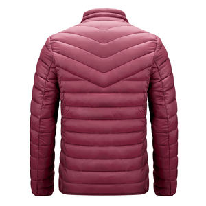 Chaqueta Acolchada Ligera y Cortavientos de Última Moda para Hombre, Hecha a Medida con Impresión de Logotipo, Tela de Lona para Invierno, Nueva Llegada - Product Image 4