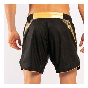 Pantalones cortos de MMA con logotipo personalizado, tela duradera Ripstop, estilo moderno, poliéster ligero, diseño elástico de secado rápido para boxeo de agarre - Product Image 4