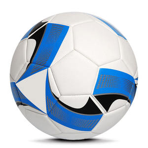 Alaay White Blue High <b>Rebound</b> Scuff Resistant PVC Soccer Balls Multi Functional Best Quality Machine Stitched Soccer Balls - Product Image 2