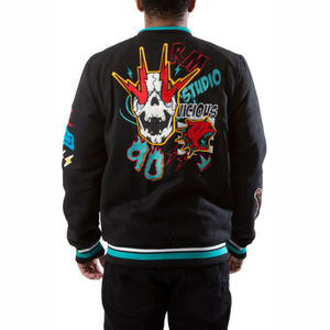 Nuevo diseño al por mayor precio barato personalizado de manga larga Letterman chaqueta de los hombres lisos en blanco Letterman chaquetas - Product Image 3