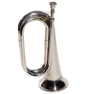 แตรแตรเดี่ยวทองเหลืองตกแต่งเครื่องดนตรีสไตล์ทหารม้าสำหรับใส่ขบวนแห่สำนักงานหรือสะสม - Product Image 4