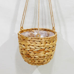 Artex Dong Thap Eco-Friendly Handmade <b>Plant</b> <b>Hanger</b> with Jute Rope Woven Water Hyacinth for Home Decor - Product Image 5