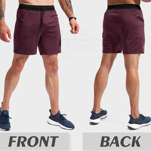 <b>Men's</b> 100% Cotton Quick Dry Fitness <b>Shorts</b> High Quality Mid Waist Casual Style with Custom Logo & Solid <b>Pattern</b> Sale for Sports - Product Image 3