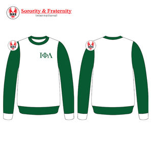 Sweat-shirt en molleton de coton brodé pour femmes Iota Phi Lambda Sorority, col rond à capuche personnalisé pour la saison hivernale - Product Image 4