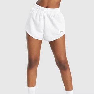Wholesale Best Quality Cotton/Polyester Gym <b>Shorts</b> <b>Women</b> Latest Design Training <b>Shorts</b> for <b>Women</b> Customized Logo <b>White</b> Color - Product Image 6
