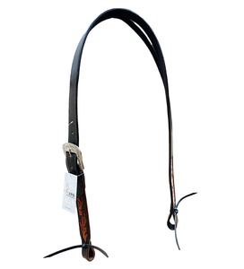 Brida de caballo occidental de cuero ecuestre de primera calidad, logotipo personalizado, oreja dividida, tallado con cuentas, caballete de equitación - Product Image 3