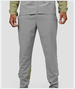 Chándal de tela de elastano/poliéster de calidad superior para hombres, conjunto de prendas de vestir exteriores informales para hombres, chándales de ajuste regular de 2017 - Product Image 3