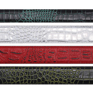 Ceinture en cuir de vache véritable bleu marine à motif uni, fabriquée à la main, pour homme, style vintage, boucle en alliage, pour tenue formelle ou décontractée - Product Image 5