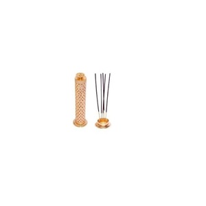 Luxury Quality Brass <b>Incense</b> Burner for Home Decor Therapeutic Use Natural Indian <b>Incense</b> <b>Stick</b> <b>Holder</b> with Gold Finish - Product Image 1