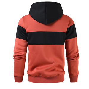 Sudadera con Capucha Deportiva Clásica Holgada y Cómoda para Hombre, con Logotipo Estampado, Hecha de Tejido de Punto de Poliéster y Algodón, Teñido Liso - Product Image 3