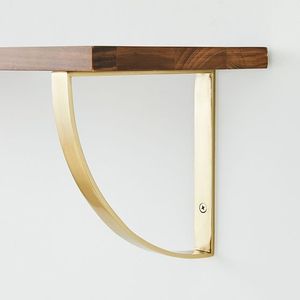 Soportes de pared de latón macizo superventas, estantes de soporte, soportes de Metal de alta calidad, elegantes para decoración de hogar y Hotel - Product Image 5