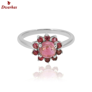 แหวนสเตอร์ลิง925เงินสีบุษราคัมหินหลากสี - Product Image 5