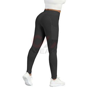 Offre Spéciale femmes respirant extensible taille haute sport Jogging Gym Yoga Leggings doux sans couture pantalons d'entraînement OEM Service Design - Product Image 4