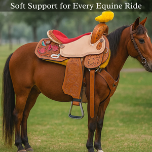 Silla de Montar de Cuero Occidental de la Mejor Calidad para Carreras de Barriles |   Diseño Tallado a Mano |   Silla de Montar Resistente |   Equipo Ecuestre Premium - Product Image 2