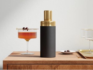 Shaker à cocktails en acier inoxydable de qualité supérieure, finition brossée dorée, design minimaliste, étanche, durable, parfait pour un bar à domicile moderne - Product Image 5