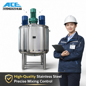 Stainless Steel Vacuum Jacket Mixing Tank Blending Machine With Inline High Shear Pump for Daily Chemical Cosmetic Industry - Product Image 4