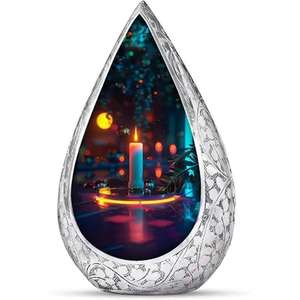 Urne de crémation moderne pour adultes Nouvelle conception de larme Fournitures funéraires en gros Cendres commémoratives Décoratif Souvenir d'inhumation Goutte de larme - Product Image 5