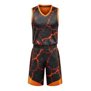 Wholesale Printed Digital Camo Basketball Uniform Set Heat-Transfer Printed Breathable Quick Dry Moisture-Wicking Men Youth - Product Image 2
