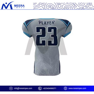 Maillot de football américain pour homme de haute qualité, grande taille, respirant, protection UV, séchage rapide, manches courtes, imprimé, haut de sport - Product Image 5