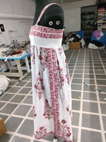Robe longue décontractée pour femmes, impression en bloc exclusive, style bohème élégant, inspirée de la mode, robe de plage pour femmes, robe de soleil florale, tenue de villégiature