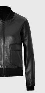Veste en cuir véritable Nouvelle mode Printemps Automne Vestes en cuir de mouton 2025 Veste en cuir pour femme - Product Image 2