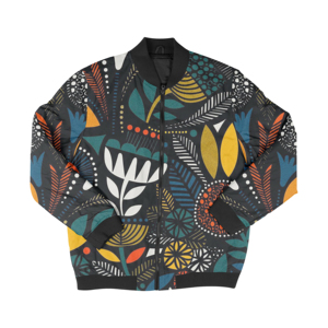 Chaqueta Bomber Varsity Delgada Lisa con Etiqueta Privada Personalizada para Hombre, Tallas Grandes, Chaqueta Deportiva Impermeable con Patrón de Letras para Otoño - Product Image 1