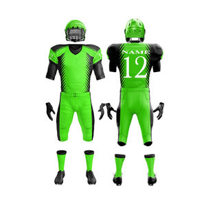 Juego de uniformes de fútbol americano personalizados a precios de fábrica más vendidos, tela de poliéster 100% hecha en Pakistán, servicio OEM - Product Image 1