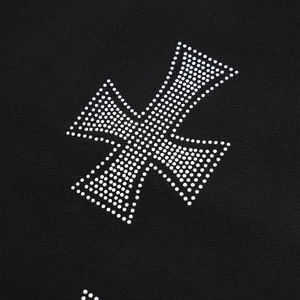 Short de survêtement confortable pour hommes avec poche à la taille élastique Short en coton décontracté avec logo personnalisé tailles Jogger Rhinestone couleur unie - Product Image 3