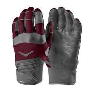 Best Quality Soft Genuine Leather Baseball/Softball Batting Gloves Breathable Anti-Slip <b>Hook</b> Loop Closure Adult Right-Handed - Product Image 5