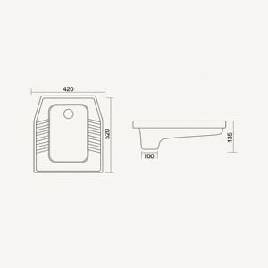 Accesorio de Baño de Cerámica de Diseño Moderno para Hotel, Escuela, Hospital, Dormitorio, Centro Comercial, Villa, Hecho en India, Multiusos - Product Image 2