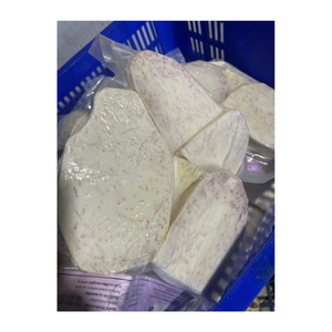 Morceaux de taro glacés à la chair marbrée blanche et violette, soigneusement coupés et emballés pour des recettes traditionnelles et modernes - Product Image 5