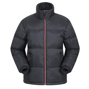 Veste matelassée noire unie personnalisable OEM pour femmes, tissu en polyester et coton respirant, manteau à bulles de grande taille imperméable à quantité minimale de commande bas - Product Image 1