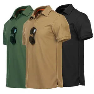 Grosir kaus polo pria Fashion profesional cepat kering nyaman kualitas tinggi dengan standar logo kustom Internasional oem