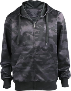 2. Sudaderas con cremallera completa para hombres al por mayor, sudadera de entrenamiento de lana de algodón, ropa de calle, chaqueta de moda transpirable con servicio OEM - Product Image 1