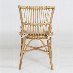 Silla de Comedor de Teca para Jardín, Estilo Retro, Madera Natural Semi-Pulida, Ecológica, para Patio, Cafetería, Resort, Parque - Product Image 5