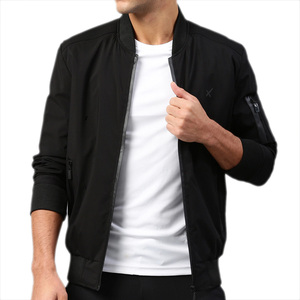 แจ็กเก็ตนักบอมเบอร์สำหรับผู้ชายเสื้อกันลมโค้ทสำหรับฤดูหนาวเสื้อผ้าลำลองดีไซน์เรียบ - Product Image 3