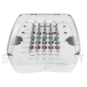 Kit de brocas de tapón integral Kit de brocas de implante dental con tapón Kit de fresas de taladro quirúrgico dental con tapones - Product Image 4