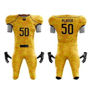 Uniformes de fútbol americano de alta calidad para ropa de entrenamiento Uniforme de fútbol americano cómodo de alta calidad con servicio OEM - Product Image 4